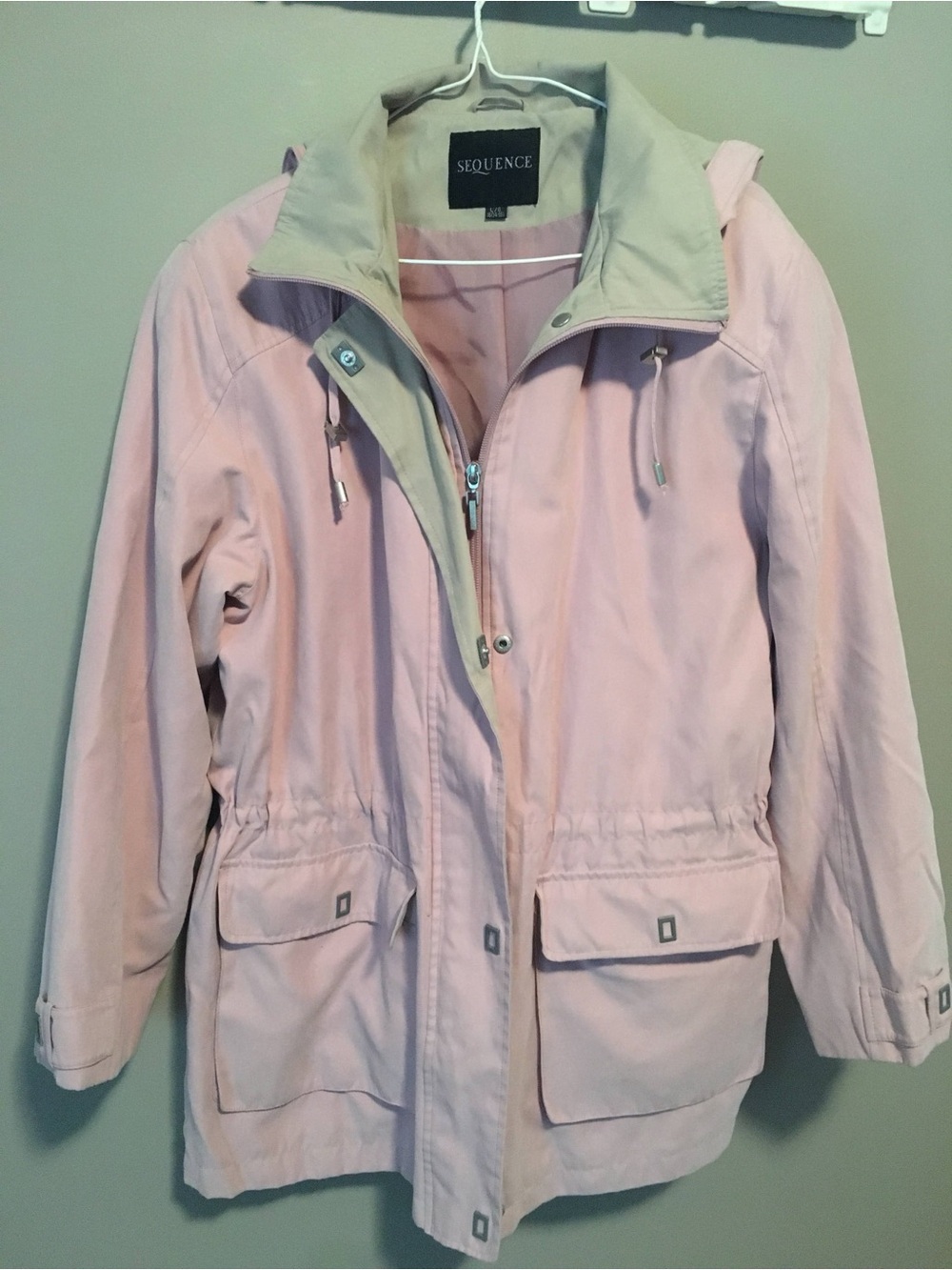 Beautiful Light Pink Fall Jacket with Hood